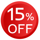 15 off