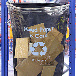 Clear Racksack Waste Recycling Bags